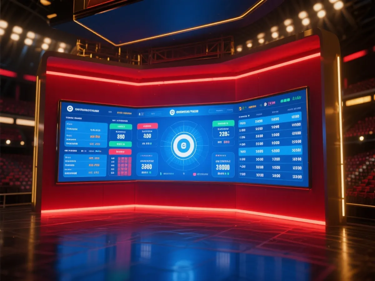 即時賠率與賽事數據介面示意圖